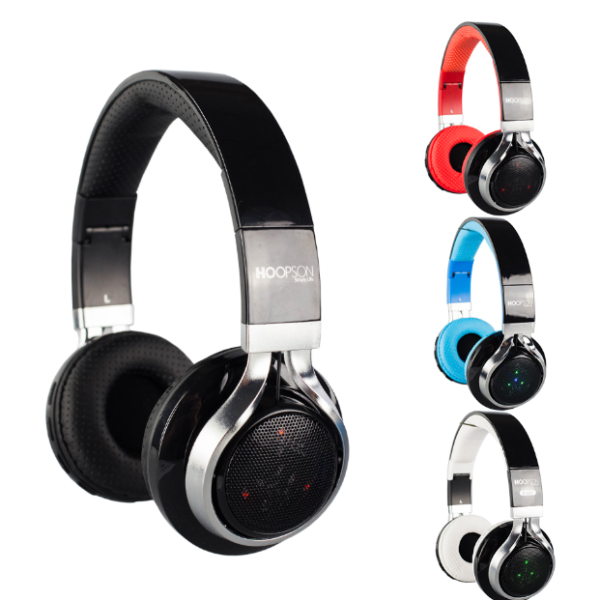 Headphone Hoopson Bluetooth F-037 Azul/Vermelho
